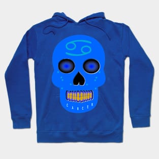 Star Sign Skull Cancer Hoodie